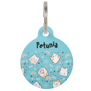 Médaillon Pour Animaux Chats Mignons Motif Fantaisiste