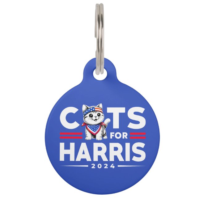 Médaillon Pour Animaux Chats pour Harris élection 2024   (Devant)
