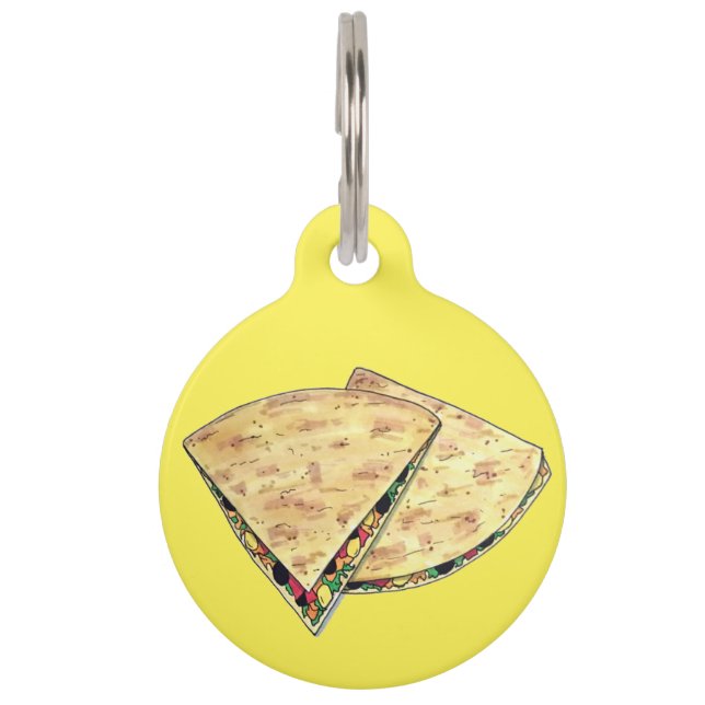 Médaillon Pour Animaux Cheese Quesadillas Mexicain Apéritif Queso (Devant)