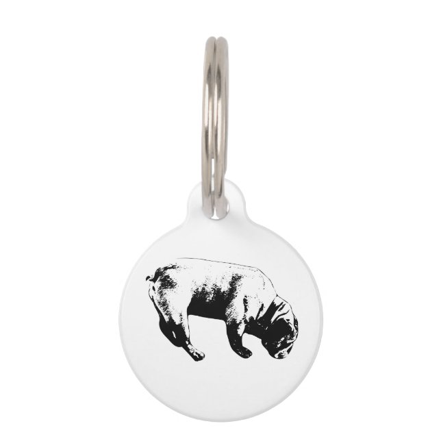 Médaillon Pour Animaux Chemin Sombre, Figure Nommée (Devant)