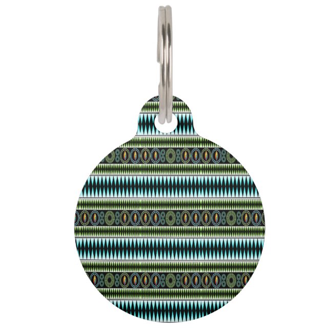 Médaillon Pour Animaux Chevron Motif (Devant)