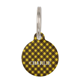 Médaillon Pour Animaux Chien à chèque jaune