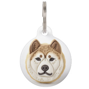 Médaillon Pour Animaux Chien Akita Inspiré de la 3D