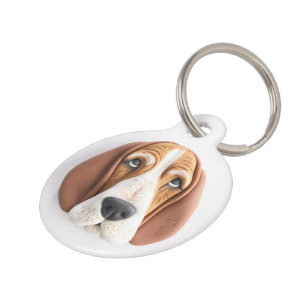 Médaillon Pour Animaux Chien Basset Hound Inspiré de la 3D