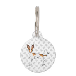 Médaillon Pour Animaux Chien de bande dessinée à poil lisse Ibizan Hound 
