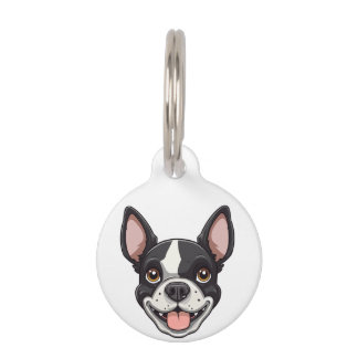 Médaillon Pour Animaux Chien de Boston Terrier |