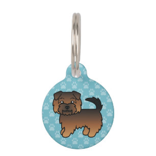 Médaillon Pour Animaux Chien de dessin animé Norfolk Terrier Grizzle