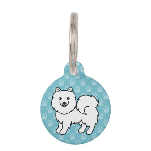Médaillon Pour Animaux Chien de dessin animé Samoyède
