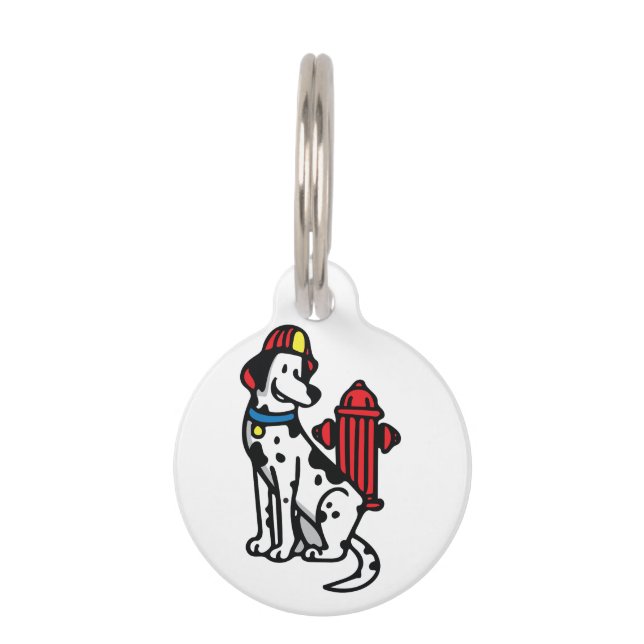 Médaillon Pour Animaux Chien de feu (Devant)