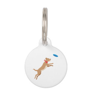 Médaillon Pour Animaux Chien de Frisbee