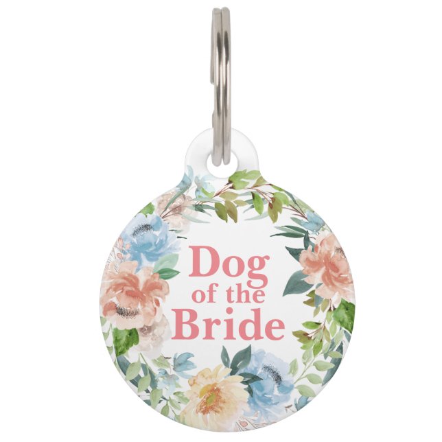 Médaillon Pour Animaux Chien de la mariée | Chien en Mariage (Devant)