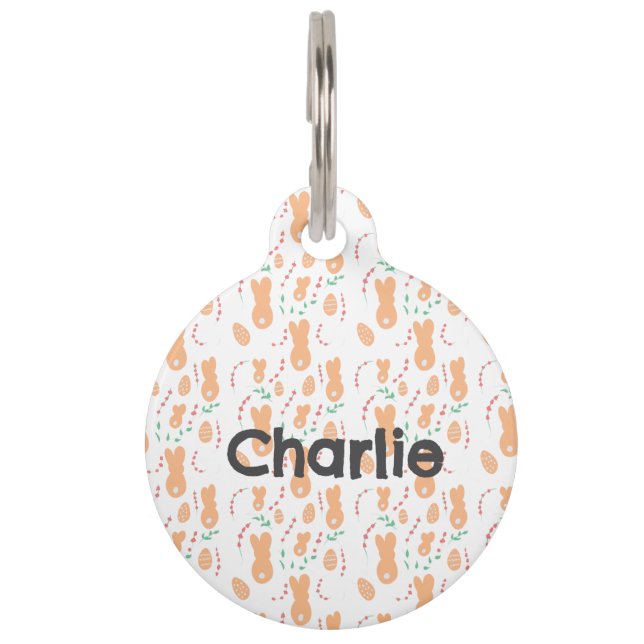 Médaillon Pour Animaux Chien de Pâques Bandana (Devant)