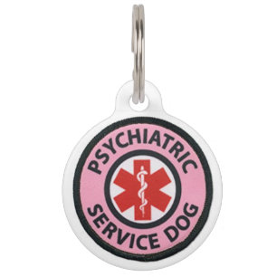 Médaillon Pour Animaux Chien de service de Phycatric