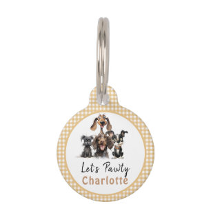 Médaillon Pour Animaux Chien Faisons Pawty Anniversaire