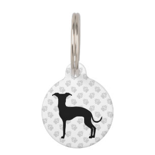Médaillon Pour Animaux Chien Iggy Noir (Ou De Toute Autre Couleur) Forme