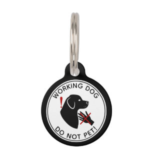 Médaillon Pour Animaux Chien Noir Oreilles Tombantes Chien de Travail Ne 