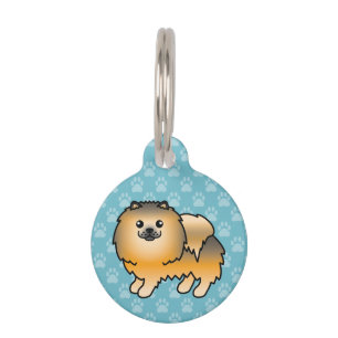 Médaillon Pour Animaux Chien Poméranien Orange Sable Et Infos Sur Les Ani