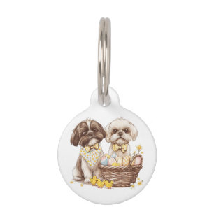 Médaillon Pour Animaux Chiens de Pâques Chih Tzu
