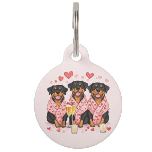 Médaillon Pour Animaux Chiens rotules de la Saint-Valentin