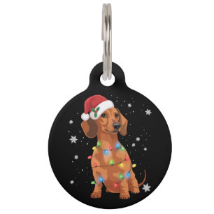 Médaillon Pour Animaux Chiens Teckel Arbre Noël Xmas Animal Chien