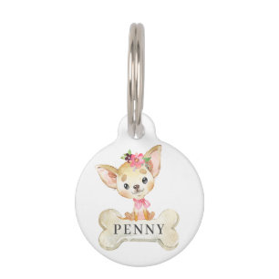 Médaillon Pour Animaux Chihuahua Chien chiot