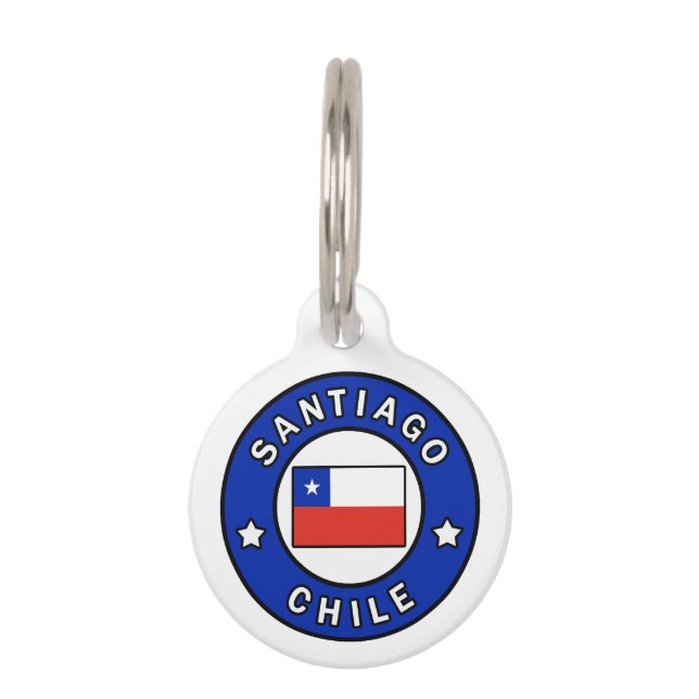 Médaillon Pour Animaux Chile de Santiago (Devant)