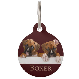 Médaillon Pour Animaux Chiot de boxeur