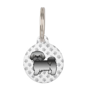 Médaillon Pour Animaux Chiots Shih Tzu Gris Dessin Animé Mignon & Infos s