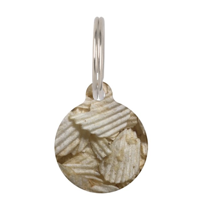 Médaillon Pour Animaux Chips de pommes de terre (Devant)