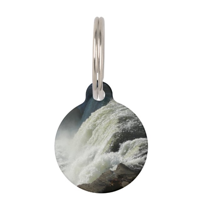 Médaillon Pour Animaux Chutes d'Ohiopyle en Pennsylvanie (Devant)