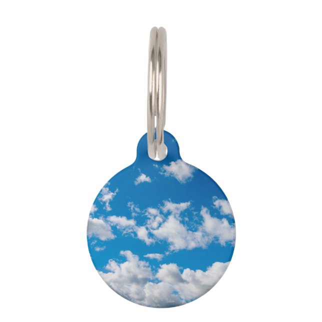 Médaillon Pour Animaux Ciel bleu lumineux (Devant)