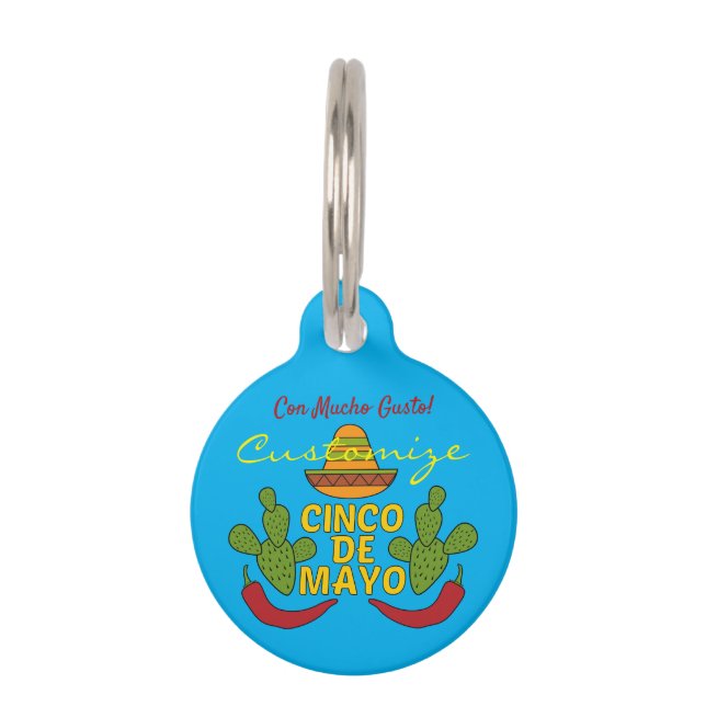 Médaillon Pour Animaux Cinco De Mayo Thunder_Cove (Devant)