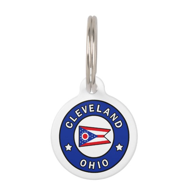 Médaillon Pour Animaux Cleveland Ohio (Devant)