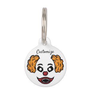 Médaillon Pour Animaux Clown effrayant Thunder_Cove