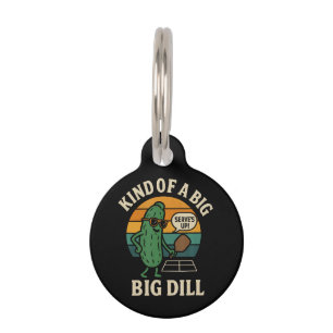 Médaillon Pour Animaux Club de pickleball social drôle Big Dill