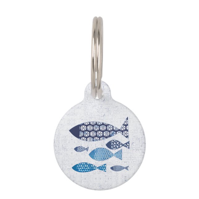 Médaillon Pour Animaux Coastal | Home is By the Sea (Devant)