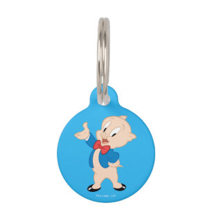 Médaillon Pour Animaux Cochon de porc  Pose classique