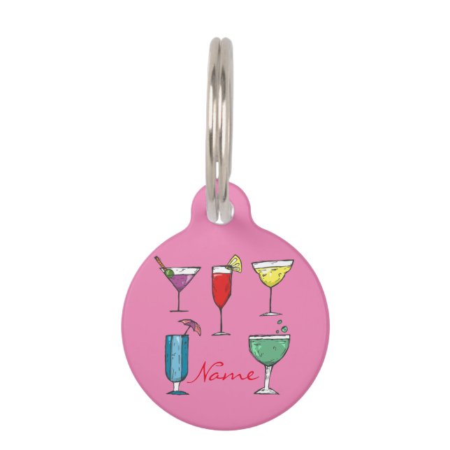 Médaillon Pour Animaux Cocktail Drink Association Thunder_Cove (Devant)