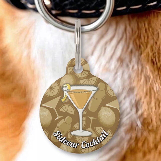 Médaillon Pour Animaux Cocktail Sidecar (Créateur téléchargé)