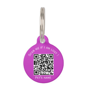 Médaillon Pour Animaux Code animal qr animal perdu ID étiquette