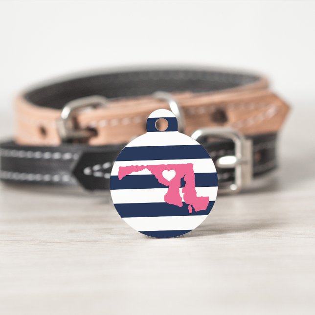 Médaillon Pour Animaux Coeur du Maryland (Créateur téléchargé)