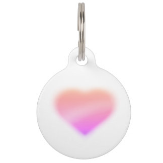 Médaillon Pour Animaux cœur rose
