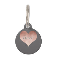 coeur rose des textes d'amour d'or de faux clair