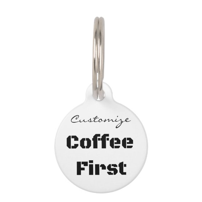 Médaillon Pour Animaux Coffee First Thunder_Cove (Dos)