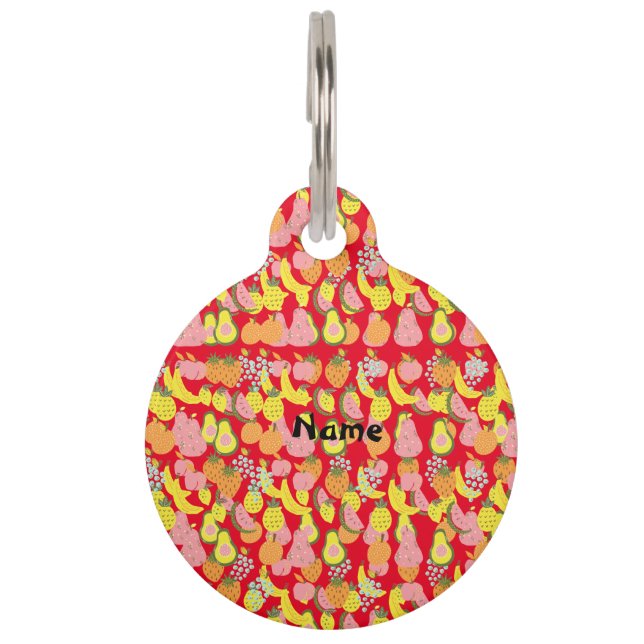 Médaillon Pour Animaux Collection de fruits assorés Thunder_Cove (Devant)
