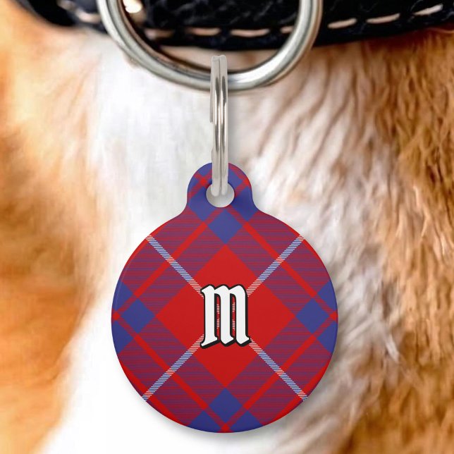 Médaillon Pour Animaux Collier Clan Hamilton Tartan Rouge (Créateur téléchargé)