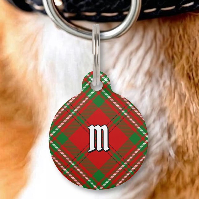 Médaillon Pour Animaux Collier d'identification Clan Scott Red Tartan (Créateur téléchargé)
