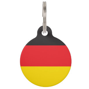 Médaillon Pour Animaux Combinaison de 3 couleurs, Drapeau