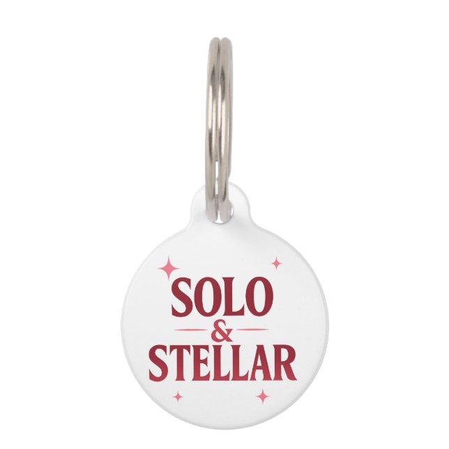 Médaillon Pour Animaux Conception de citation moderne de la Saint-Valenti (Devant)