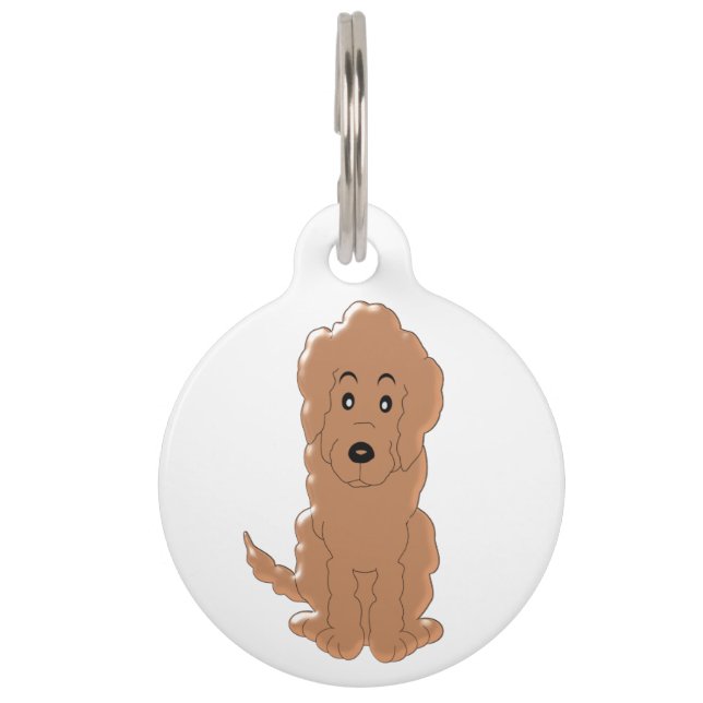 Médaillon Pour Animaux Conception rouge personnalisée de chien de (Devant)